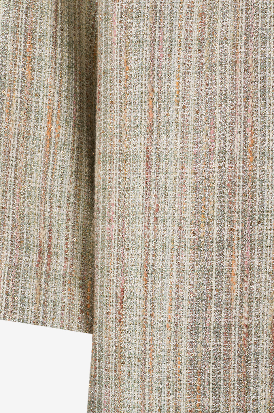 FORTE FORTE Striped tweed kimono jacket with lurex embellishment Women MULTI COLOURED 3