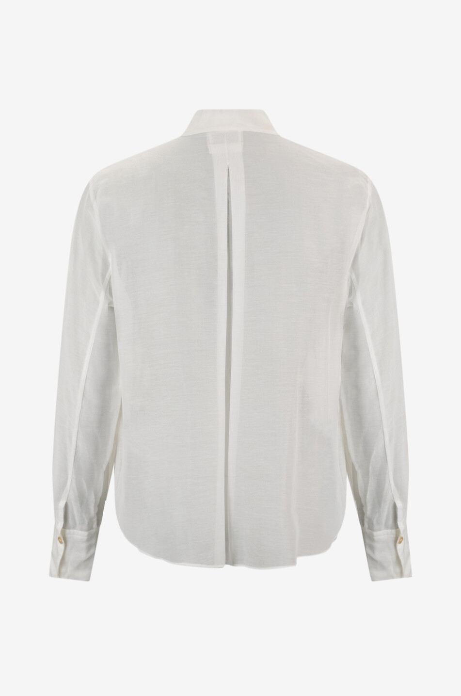 FORTE FORTE Chemise en voile de coton et soie brodée Femme BLANC 2