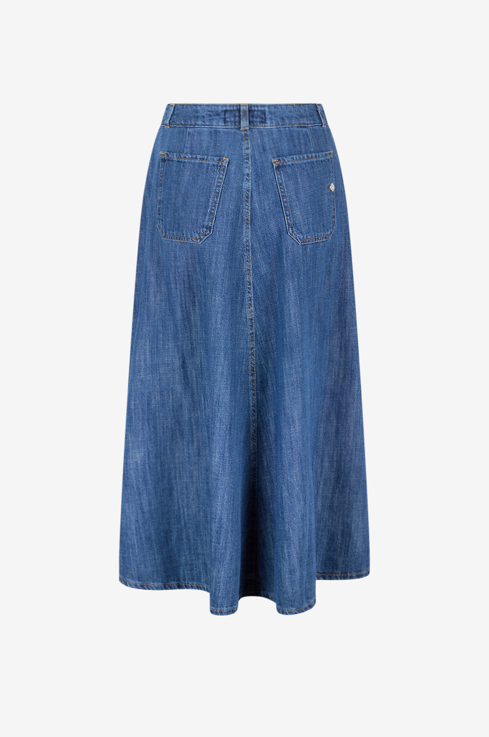SHAFT Filly cotton denim long skirt Women BLUE 2