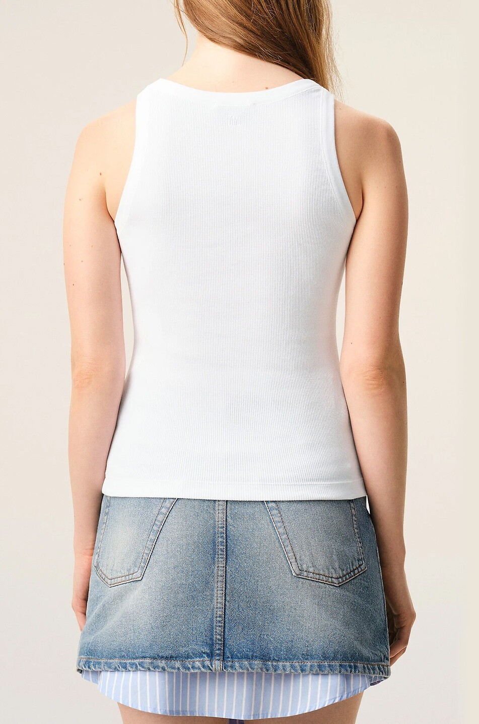 Ami de Coeur embroidered logo jersey cropped T-shirt - AMI - WHITE