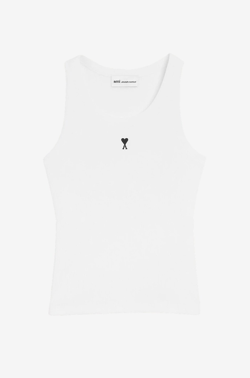Ami de Coeur embroidered logo jersey cropped T-shirt - AMI - WHITE