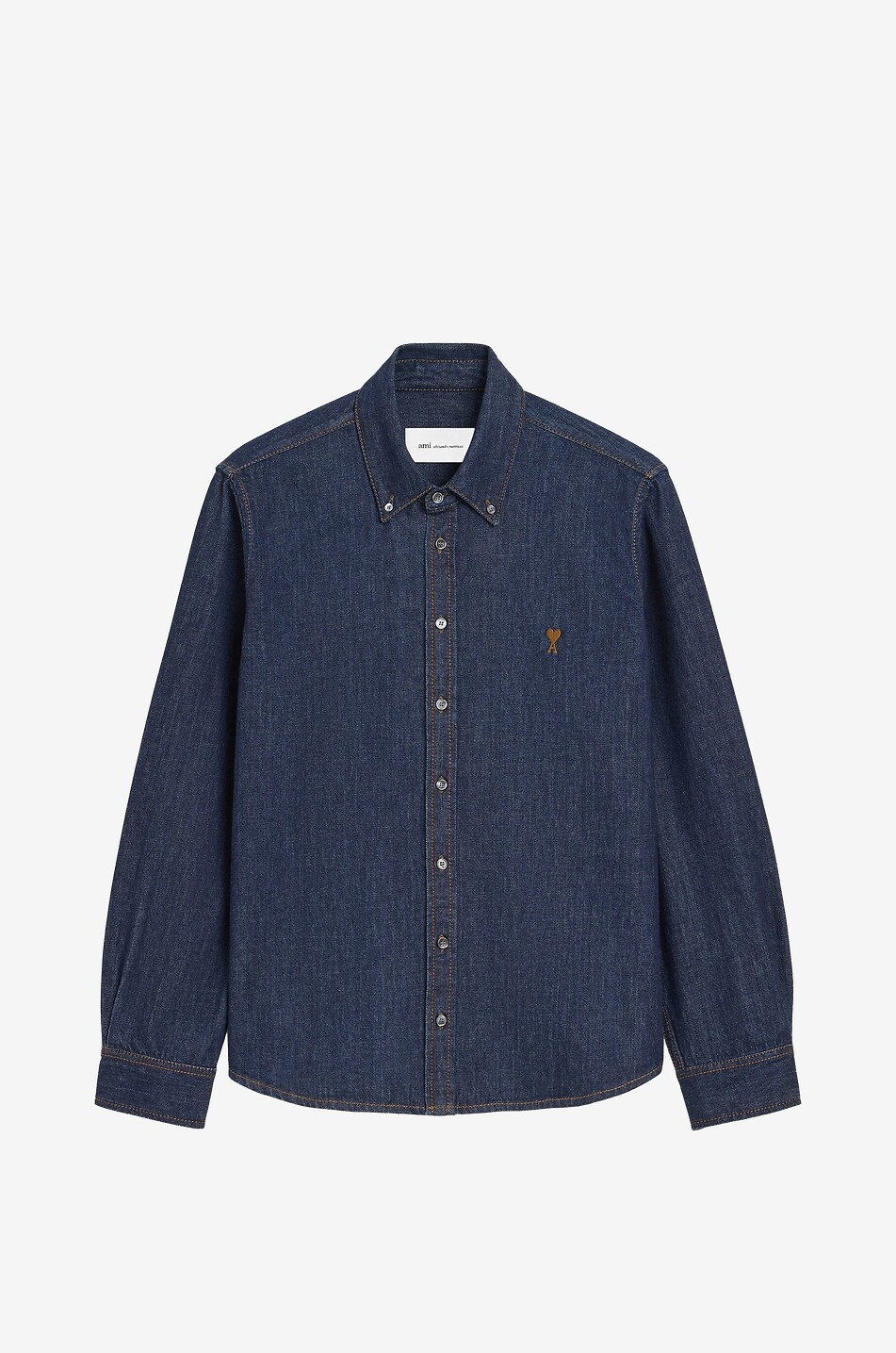 AMI Ami de Coeur denim cotton shirt Women DARK BLUE 1
