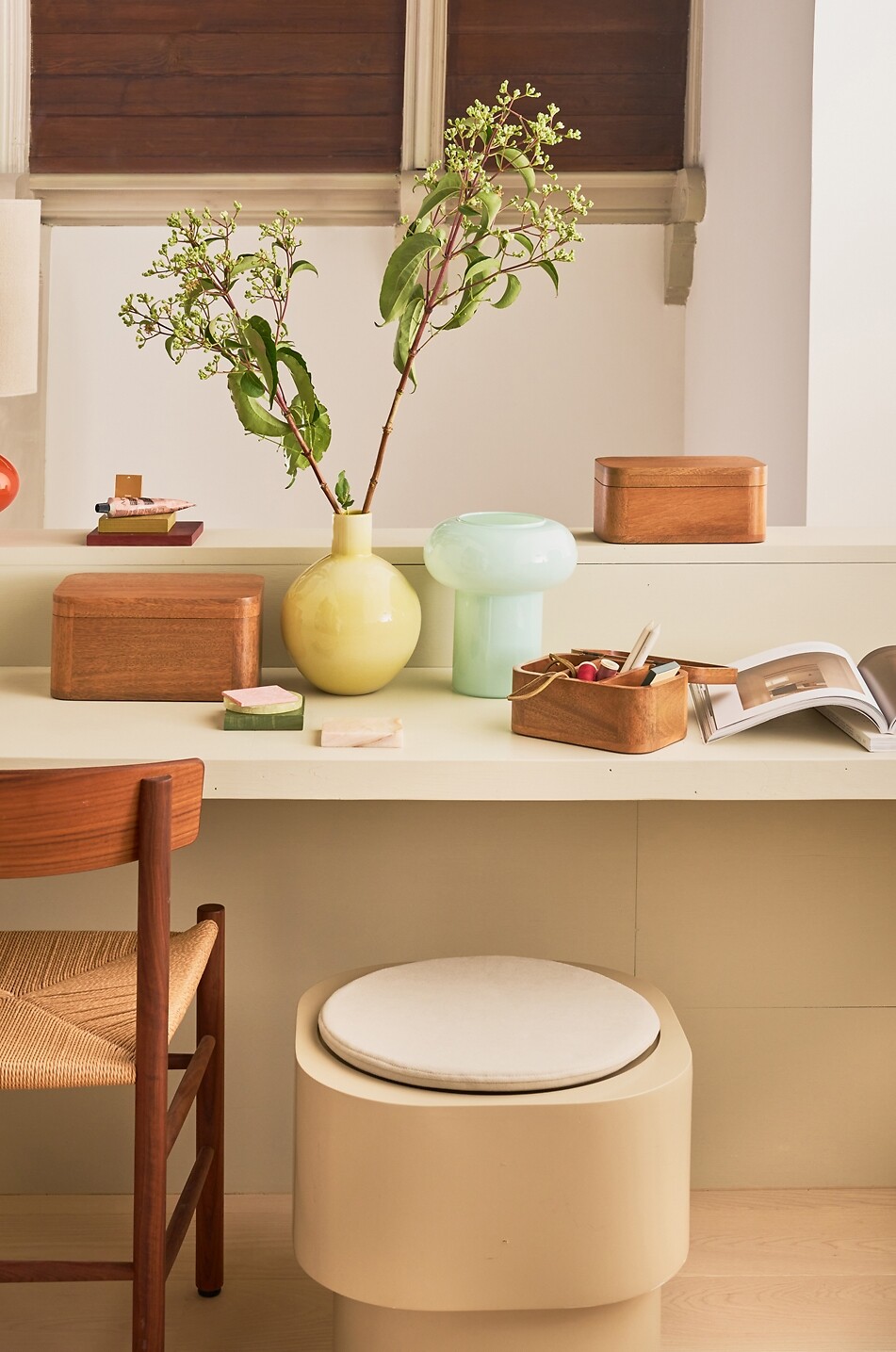 URBAN NATURE CULTURE AMSTERDAM Aufbewahrungsbox aus Mangoholz Tsha 28 cm Haus BRAUN 3