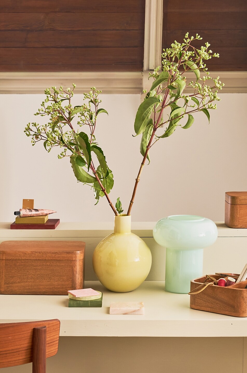 URBAN NATURE CULTURE AMSTERDAM Aufbewahrungsbox aus Mangoholz Tsha 28 cm Haus BRAUN 4