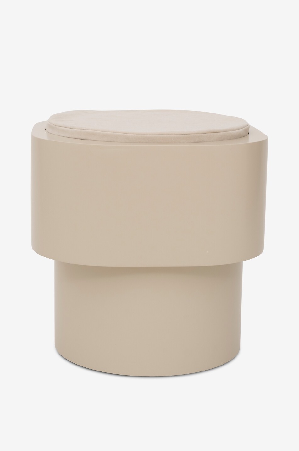2-in-one pouf and side table
