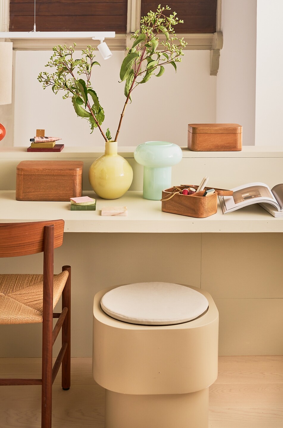 URBAN NATURE CULTURE AMSTERDAM 2-in-one pouf and side table Home WHITE 3