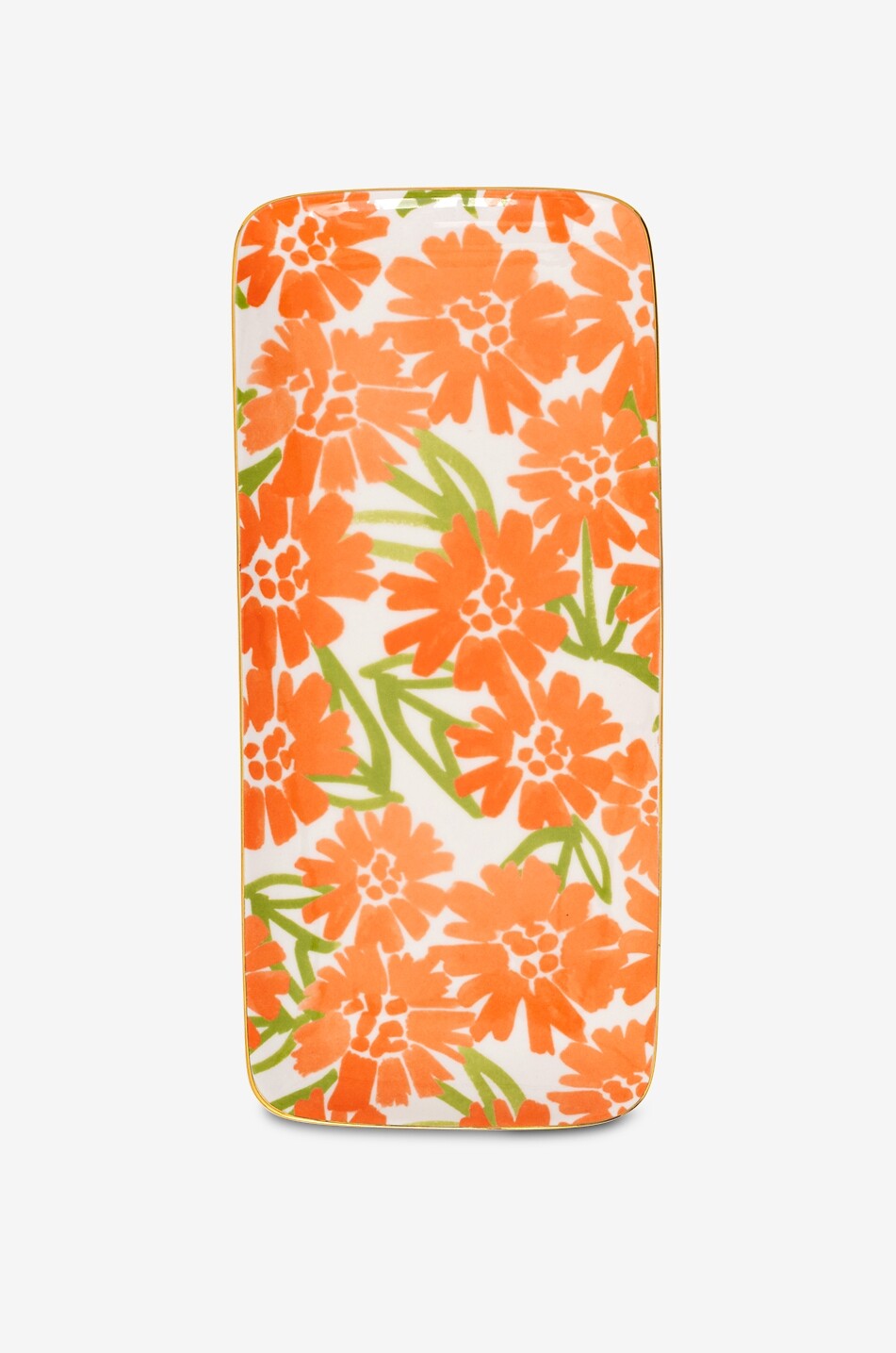 Good Morning stoneware cake plate