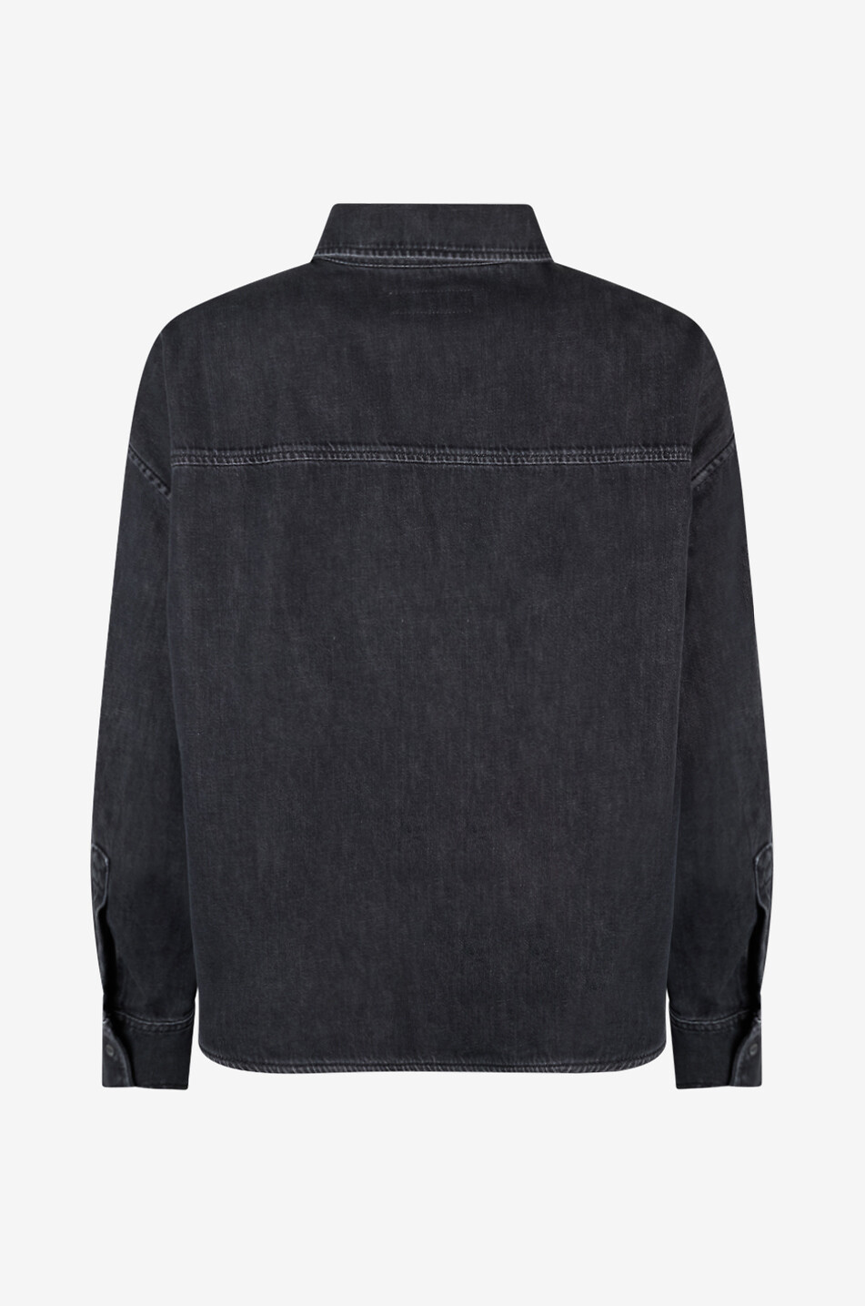 WEEKEND MAX MARA Hemd mit überschnittenen Schultern aus Denim Foggia Damen SCHWARZ 2