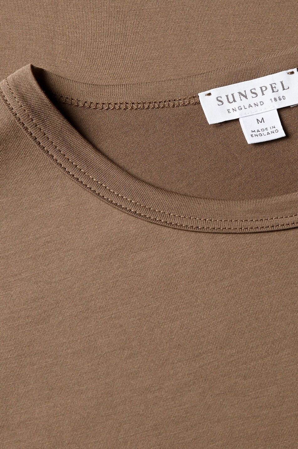 SUNSPEL Kurzarm-Rundhals-T-Shirt Classic Herren HELLBRAUN 2