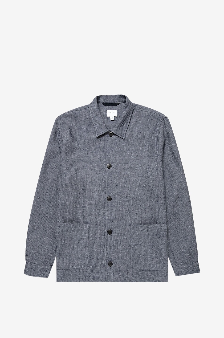 Short linen and cotton lightweight jacket