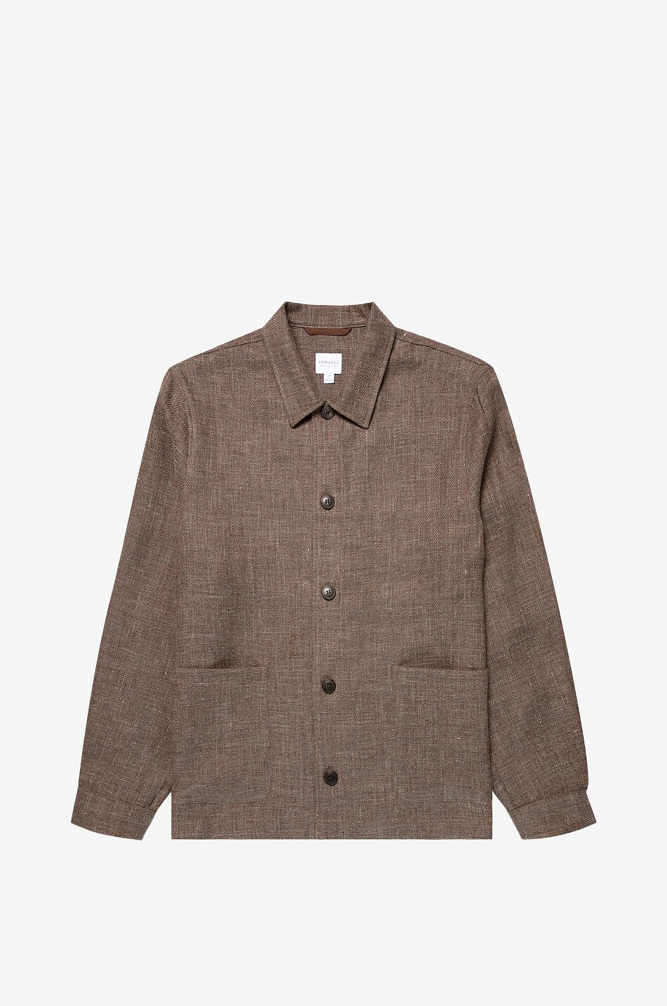 Short linen and cotton lightweight jacket