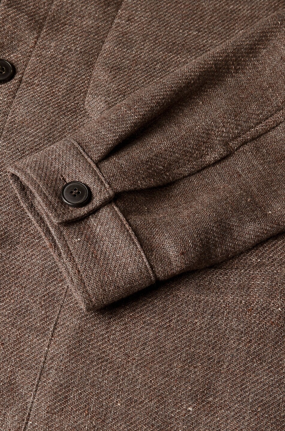 SUNSPEL Short linen and cotton lightweight jacket Men BROWN 5