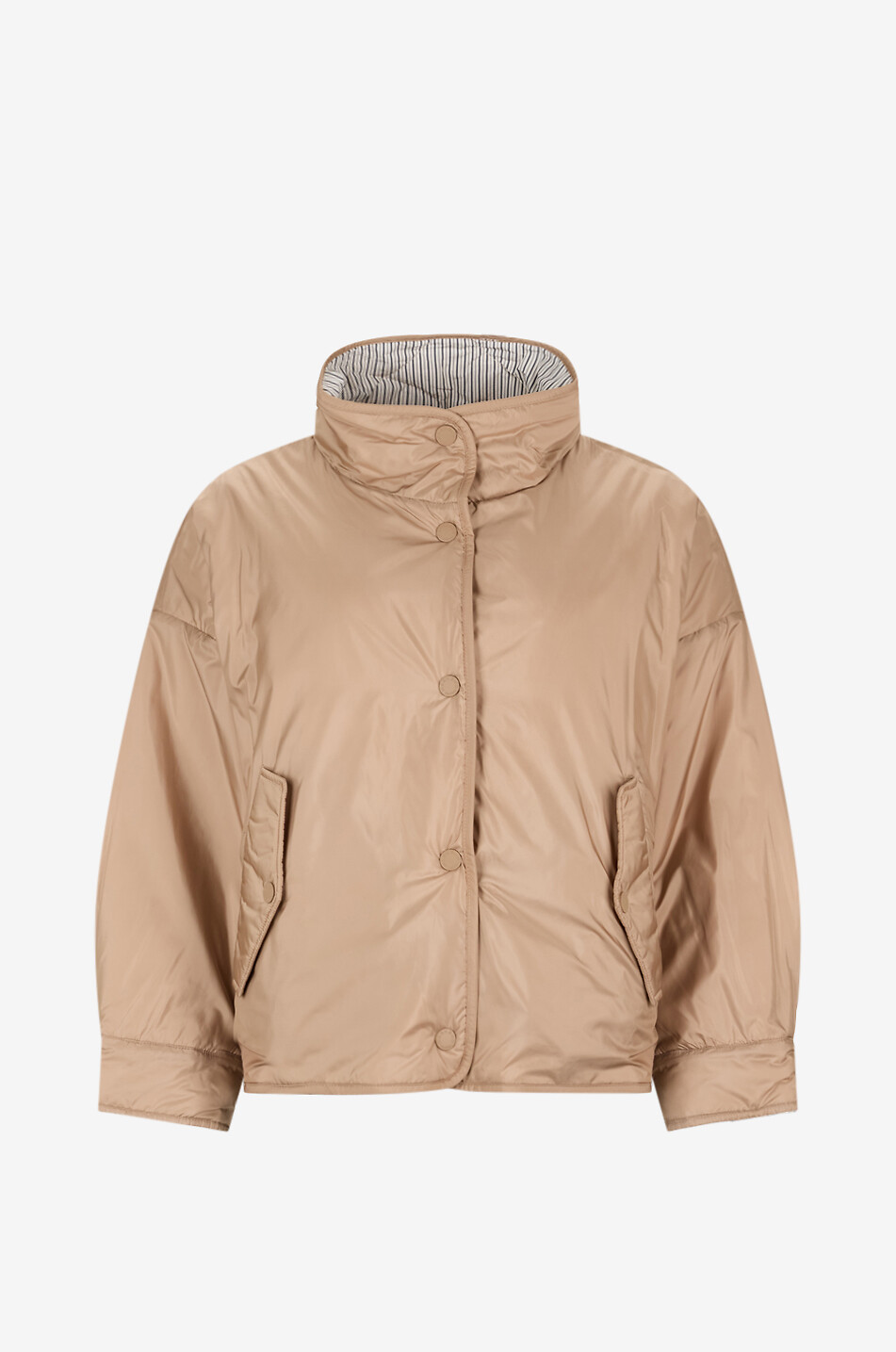 WEEKEND MAX MARA Kurze leichte Jacke mit Stehkragen Smalto Damen MITTELBRAUN 1