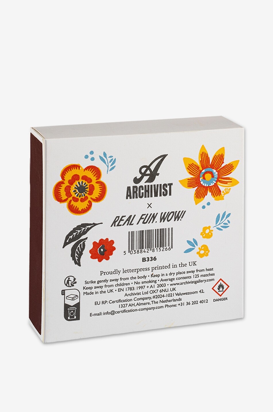 ARCHIVIST Flower Match wooden matches Home MULTI COLOURED 3