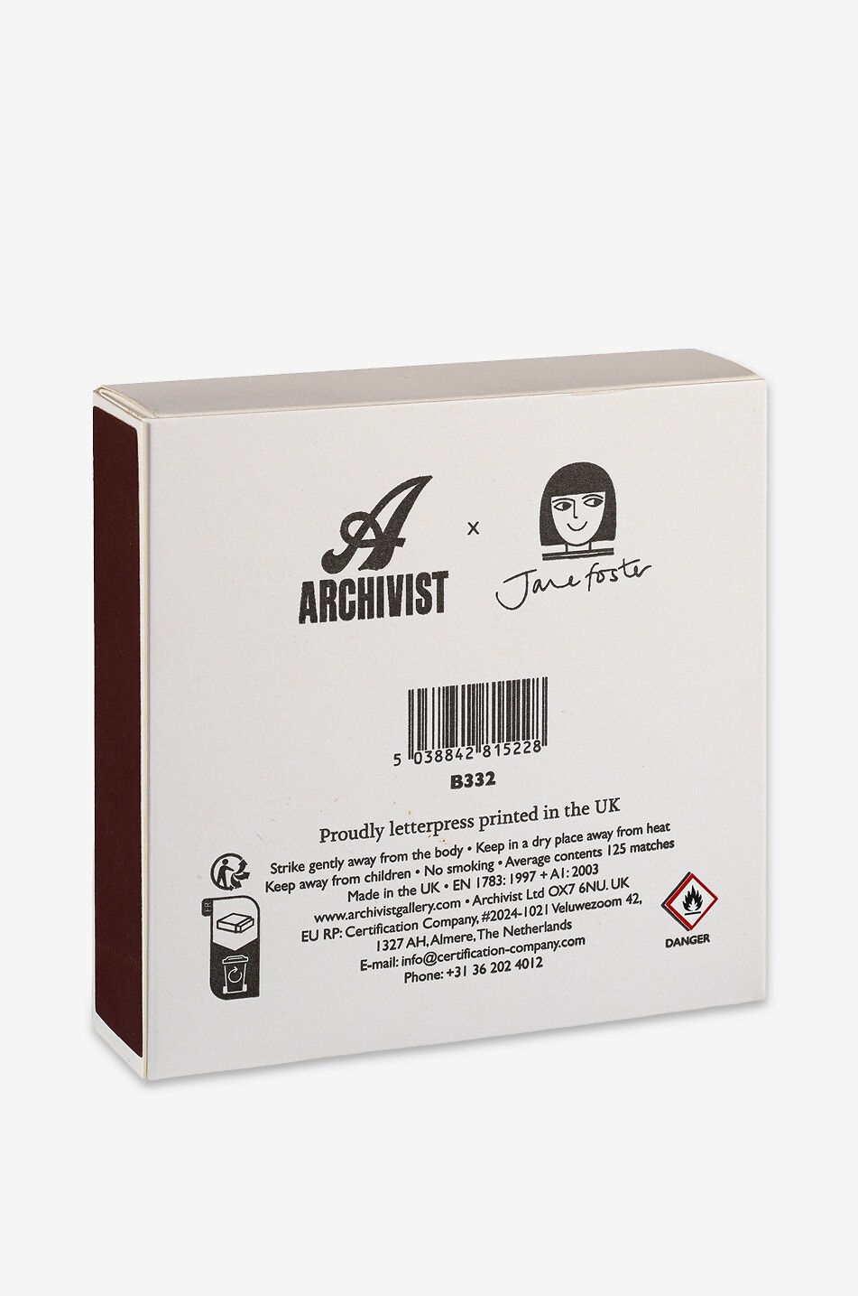 ARCHIVIST Floral bouquet wooden matchbox Home MULTI COLOURED 3