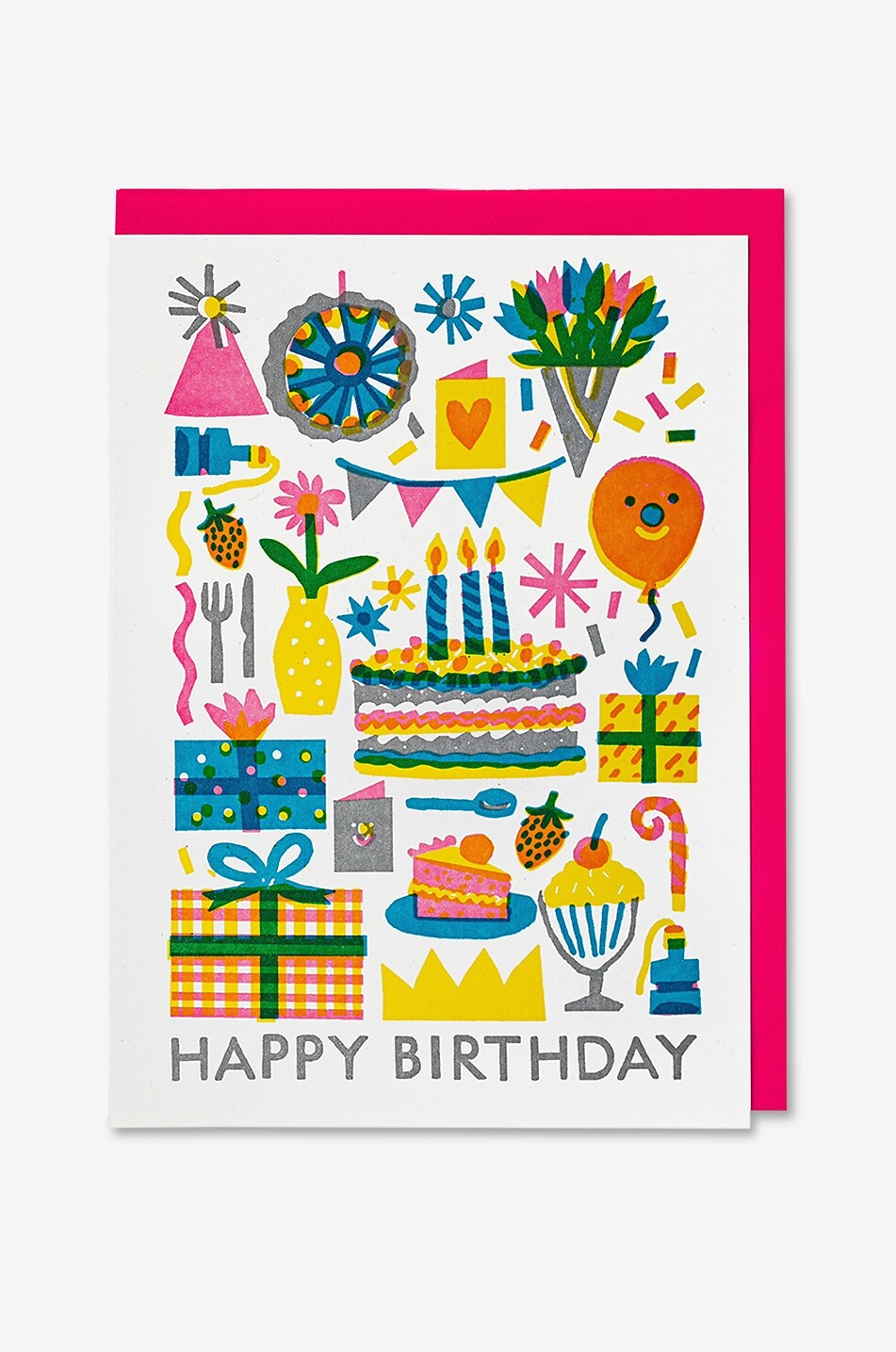 Birthday Pattern birthday card with envelope