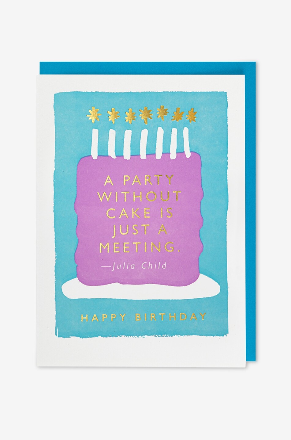 ARCHIVIST A Party Without Cake Happy Birthday card Home MULTI COLOURED 1