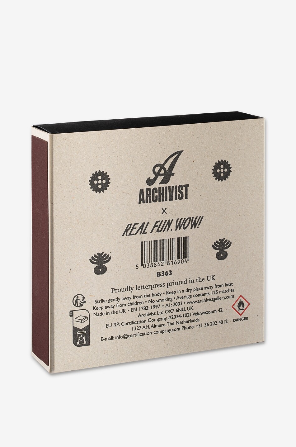 ARCHIVIST Take Care Of Yourself wooden matchbox Home MULTI COLOURED 3