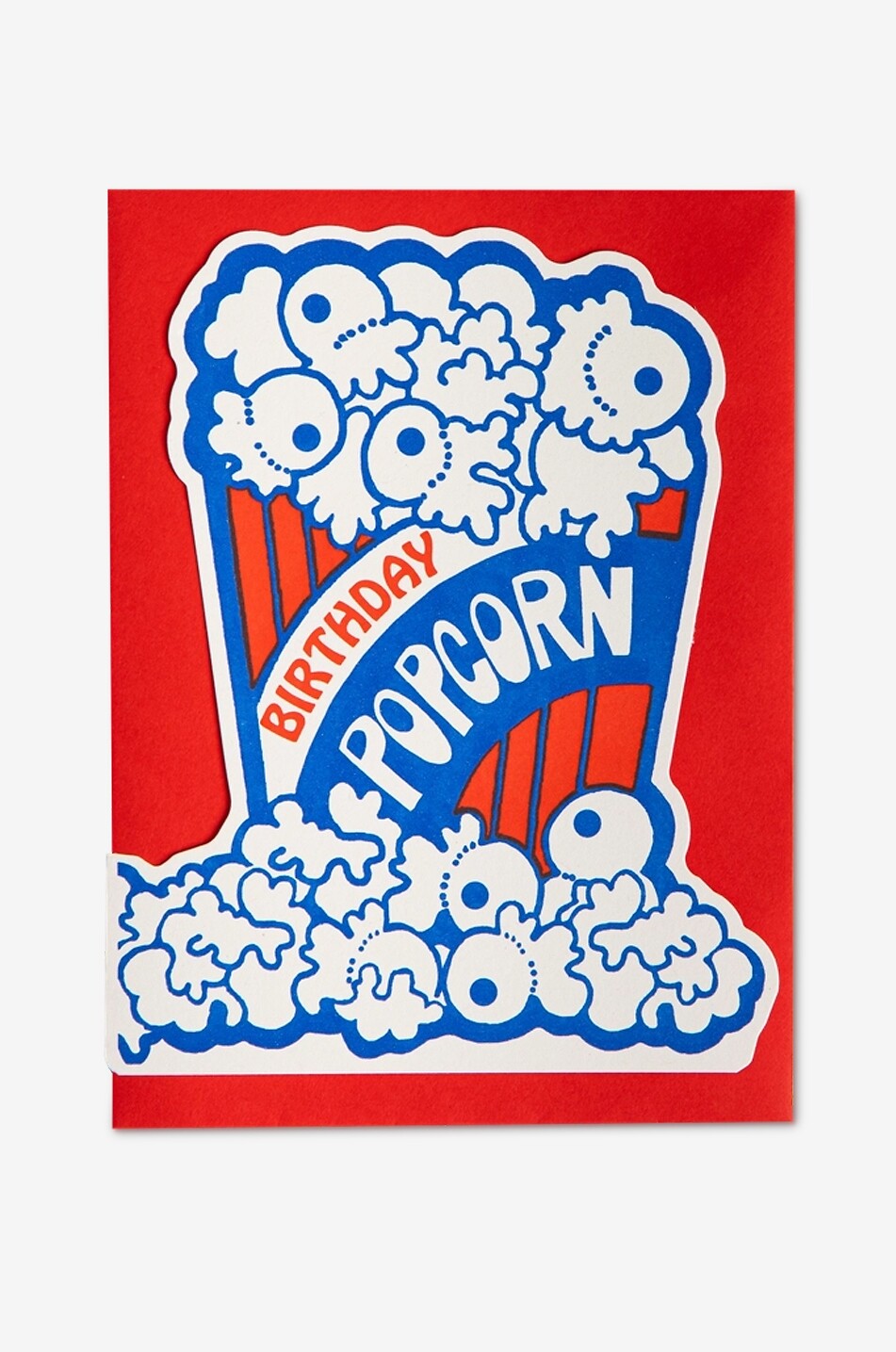 Popcorn Birthday birthday card with envelope
