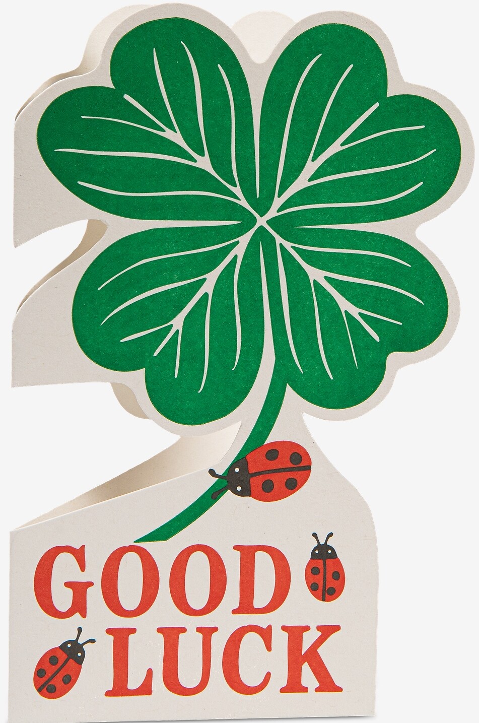 ARCHIVIST Good Luck Clover greeting card with envelope Home MULTI COLOURED 2