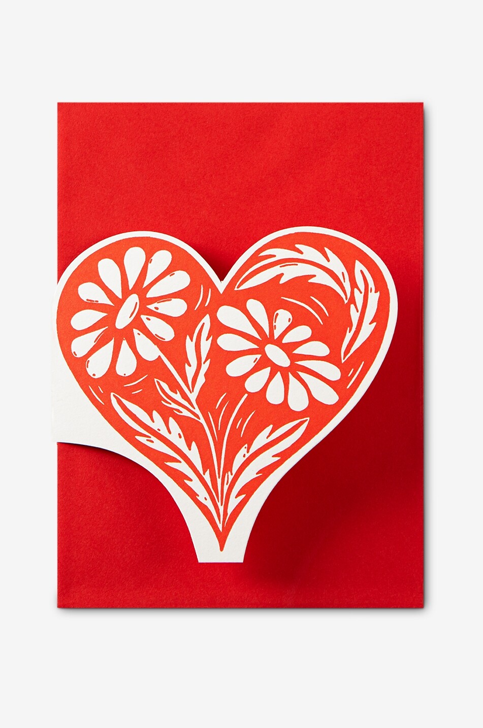 ARCHIVIST Carte de vœux avec enveloppe Botanical Heart Maison MULTICOLORE 1