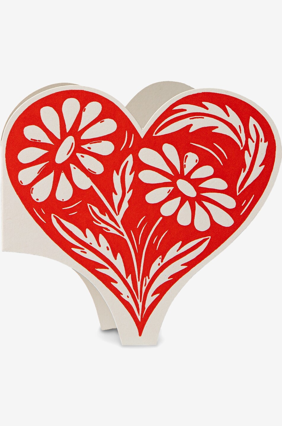 ARCHIVIST Carte de vœux avec enveloppe Botanical Heart Maison MULTICOLORE 2