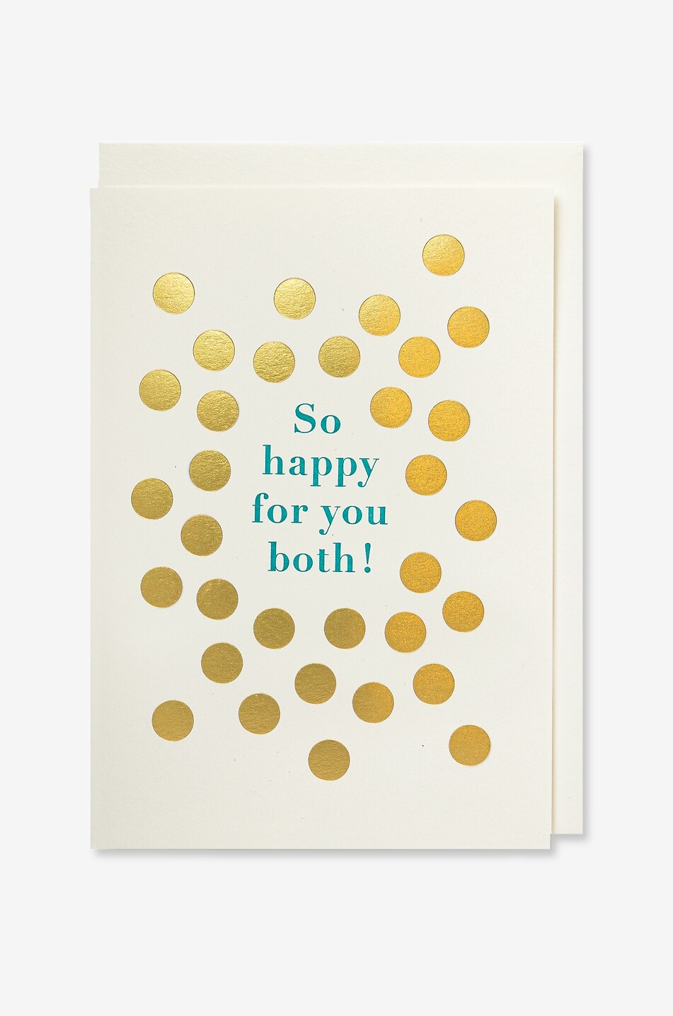 So Happy For You Both greeting card with envelope