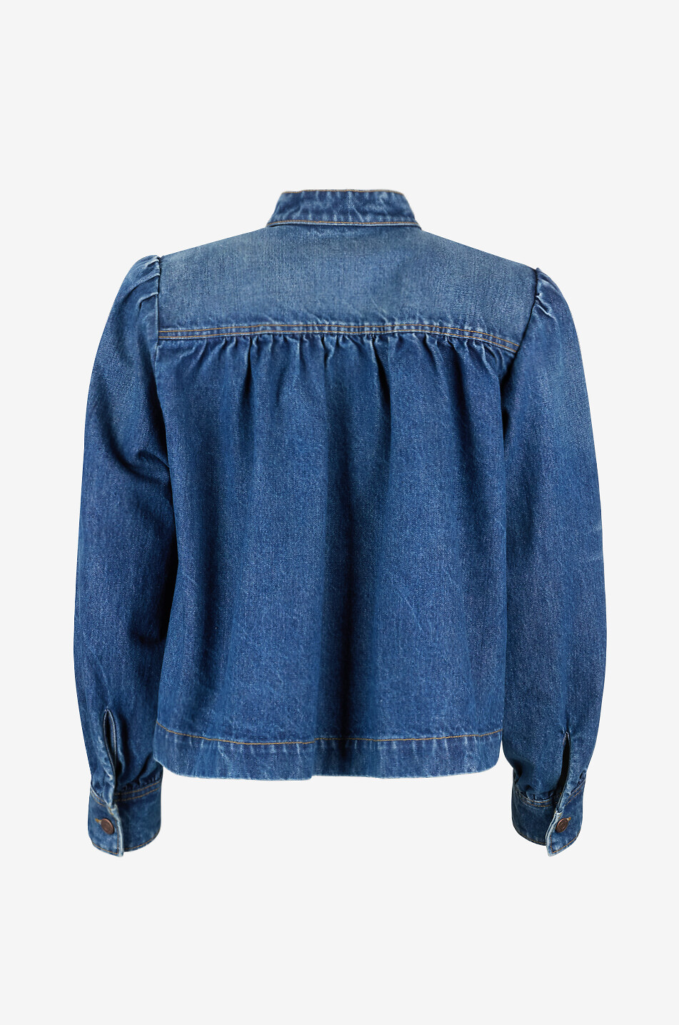 CHLOE Kurze Jeansjacke mit Stehkragen aus Baumwolle Damen BLAU 2