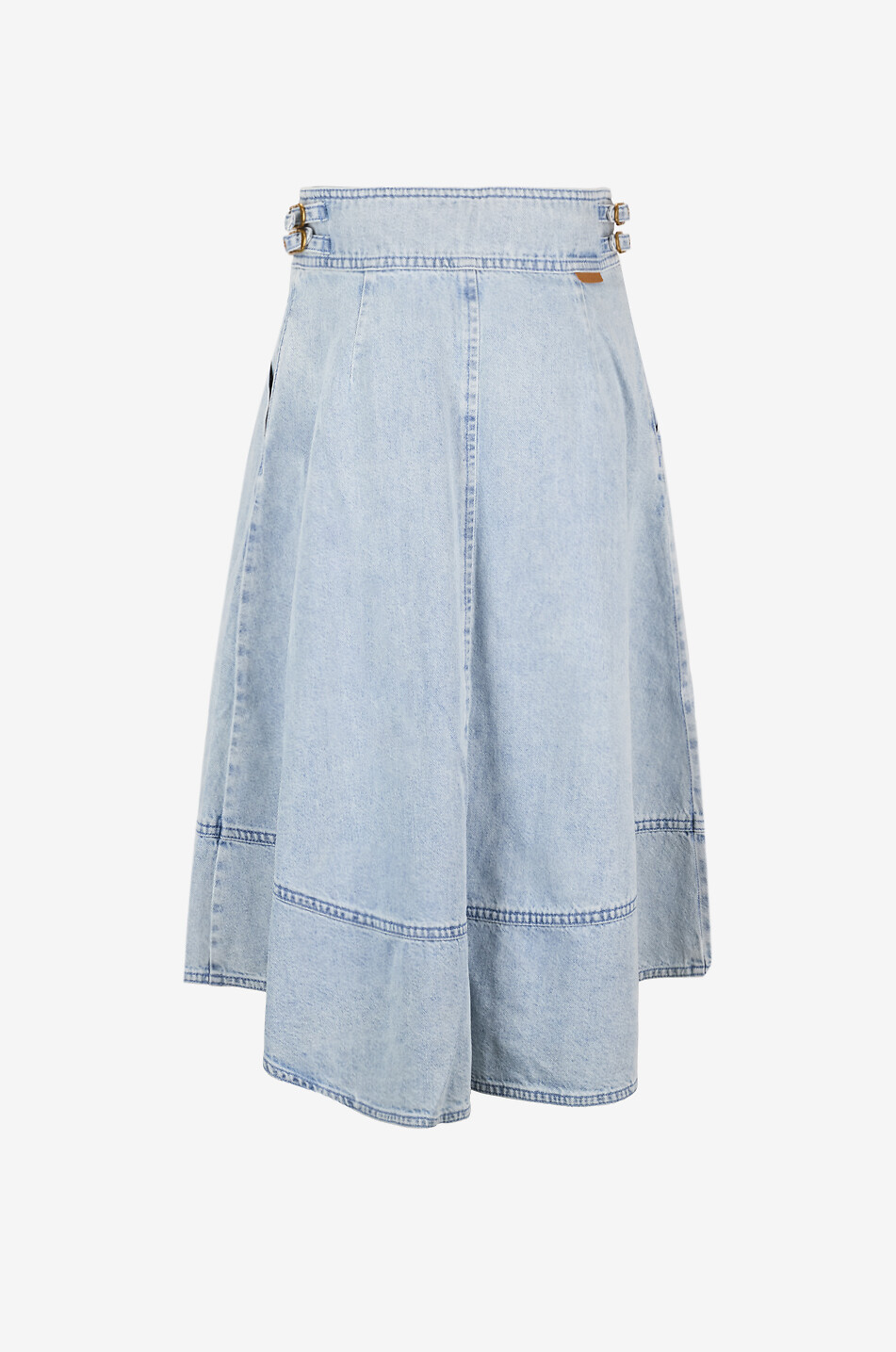 ZIMMERMANN Midi denim skirt with strap Women LIGHT BLUE 2