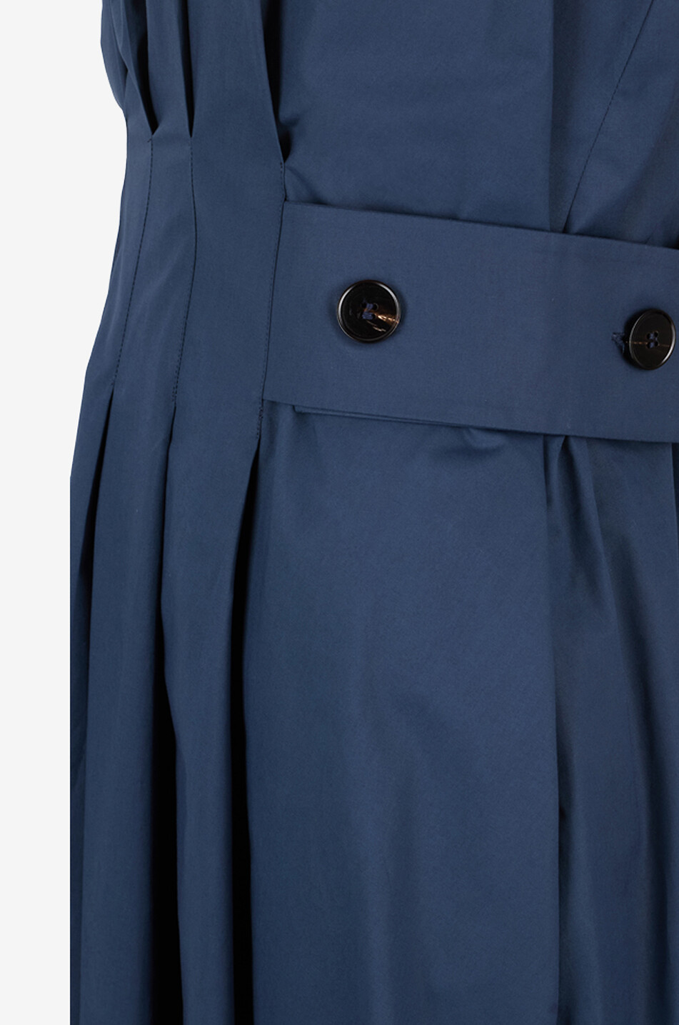 ANTONELLI FIRENZE Lex canvas flared godet midi dress Women DARK BLUE 3