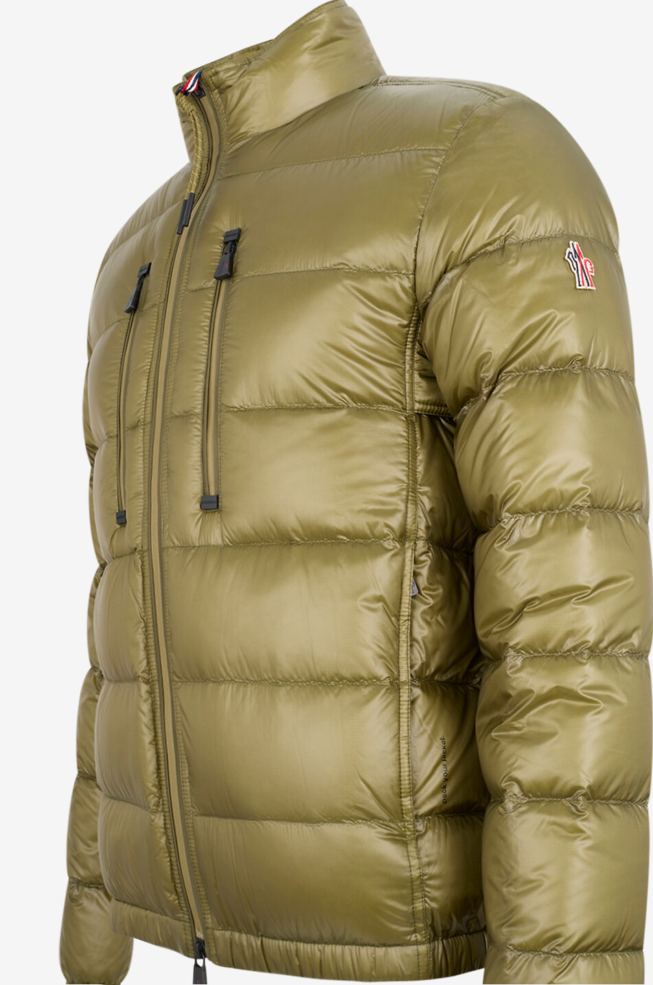 MONCLER GRENOBLE Gesteppte kurze Daunenjacke mit Stehkragen Orres Herren GRÜN 3