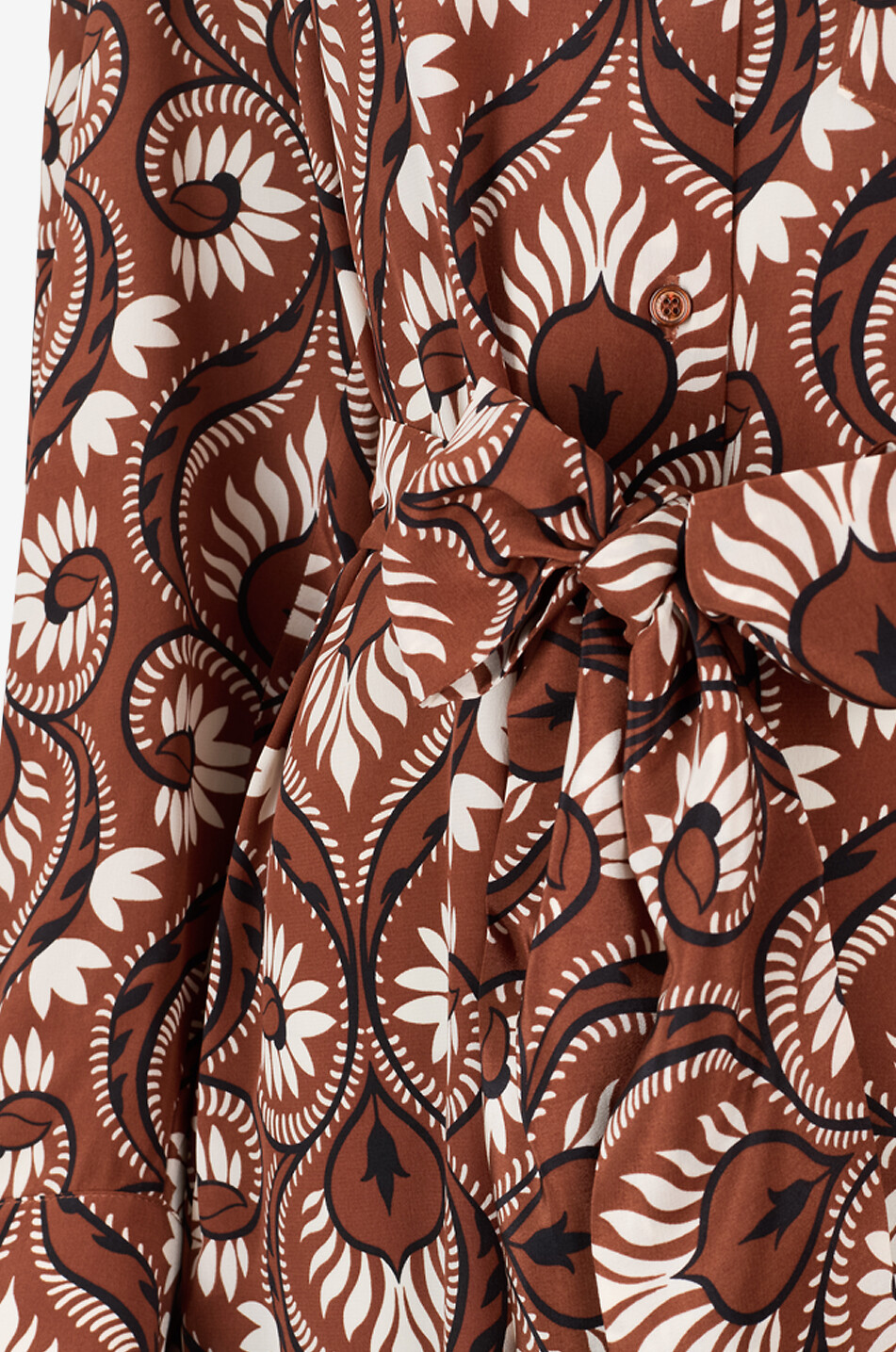 WEEKEND MAX MARA Dolmen printed silk crêpe midi shirt dress Women BROWN 3