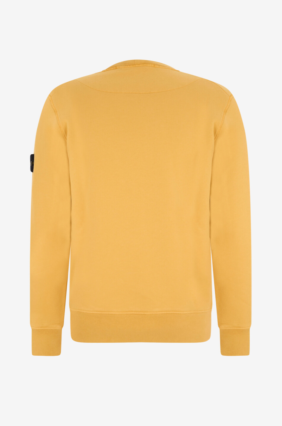 STONE ISLAND 6100060 Organic Cotton Fleece crewneck sweatshirt Men YELLOW 2