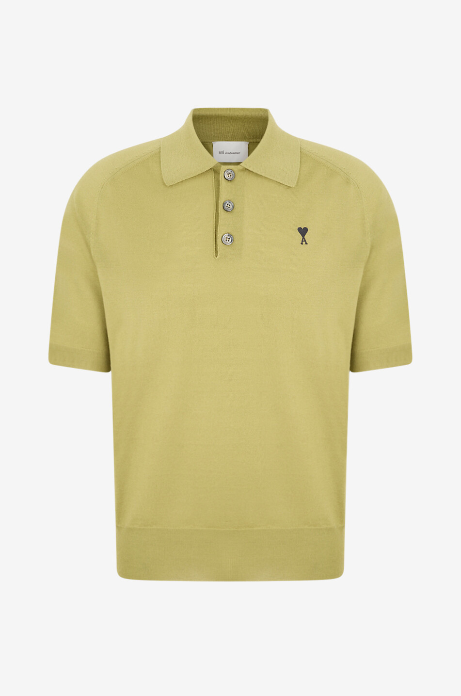 AMI Polo aus Merinowolle Ami de Coeur Herren GRÜN 1