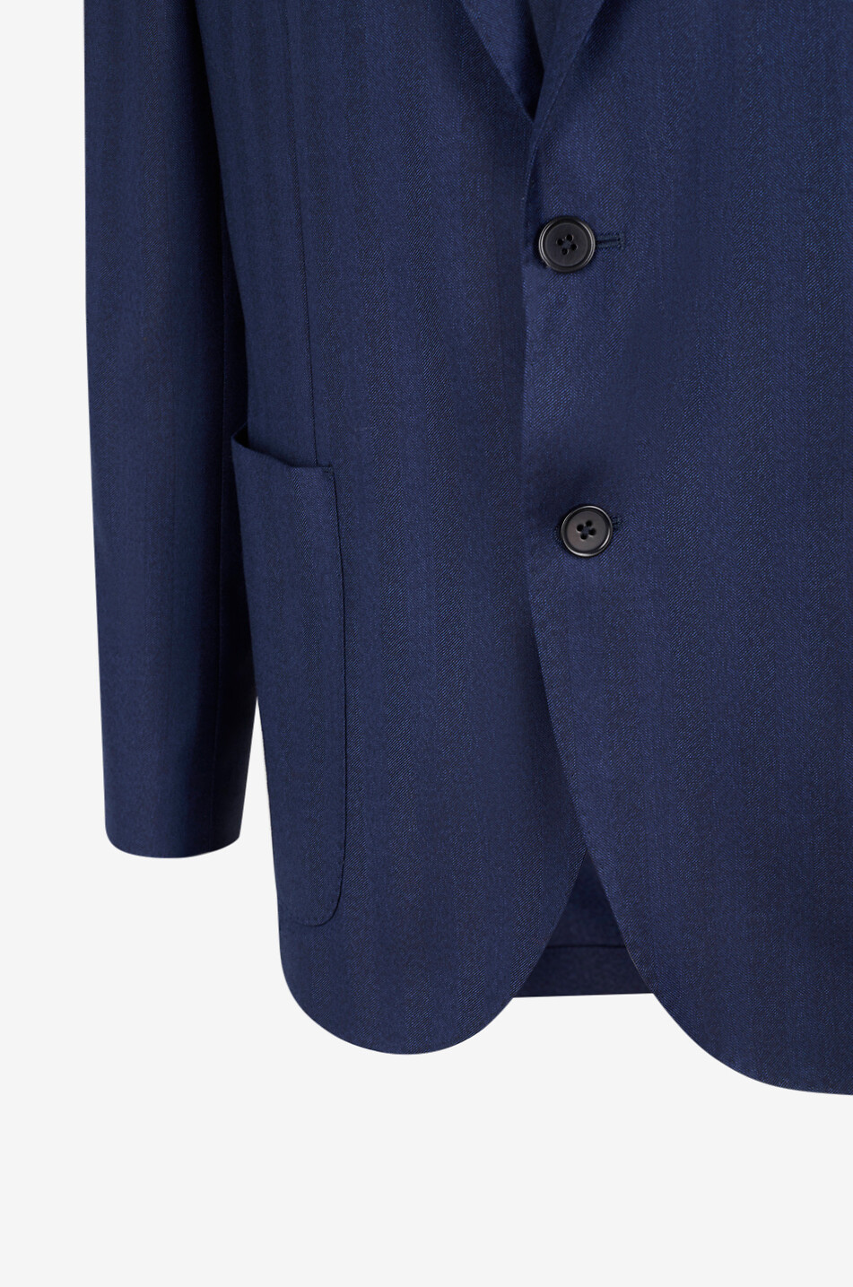 BONGENIE Wool blazer with lapels Men DARK BLUE 3