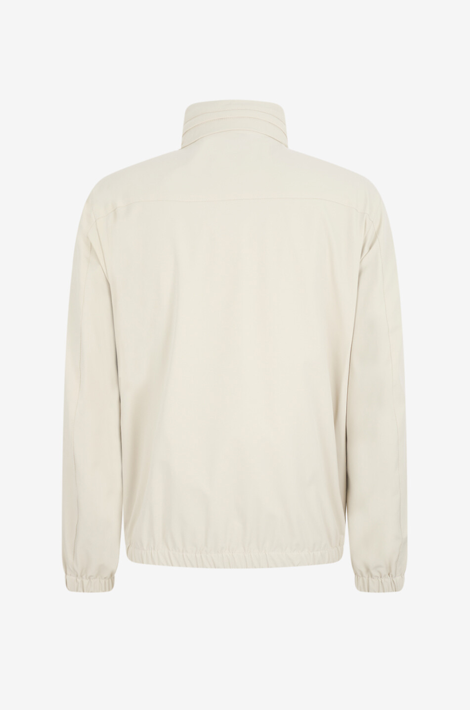 FAY Hooded short jacket with stand collar Men Light beige 2