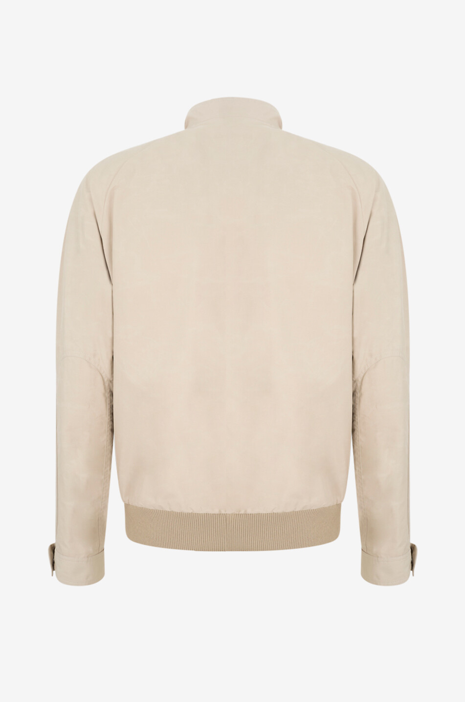 FAY Short stand collar jacket in cotton blend Men Medium beige 2