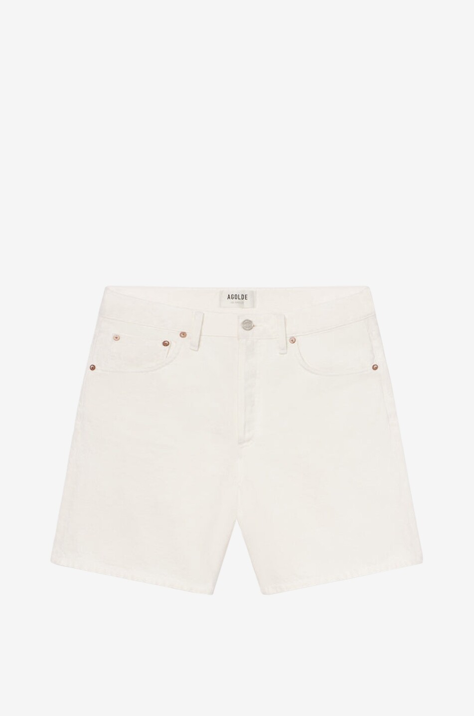 AGOLDE Short cotton shorts Dame Women WHITE 1