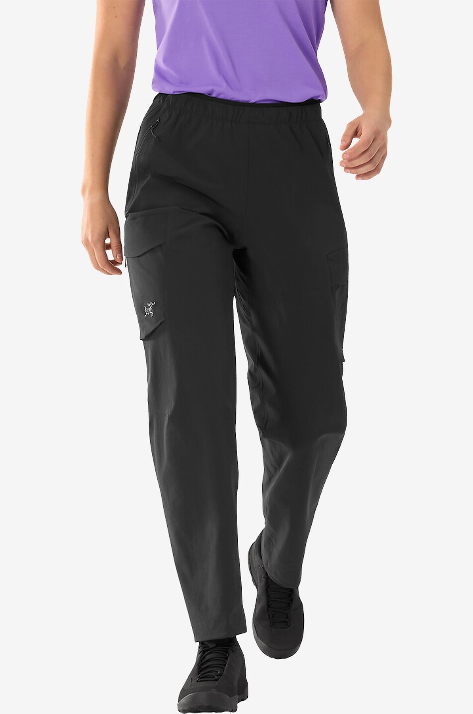ARC'TERYX Wanderhose aus Softshell Gamma Utility Damen SCHWARZ 2
