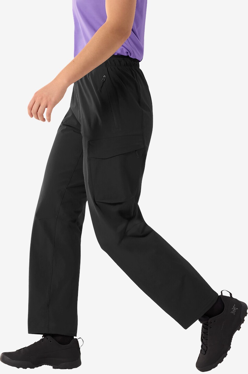 ARC'TERYX Wanderhose aus Softshell Gamma Utility Damen SCHWARZ 3