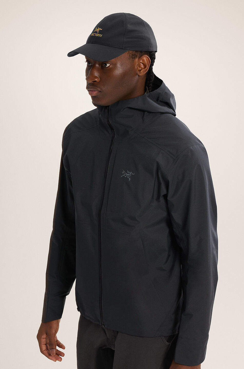 ARC'TERYX Bird Word lightweight nylon baseball cap Men BLACK 6