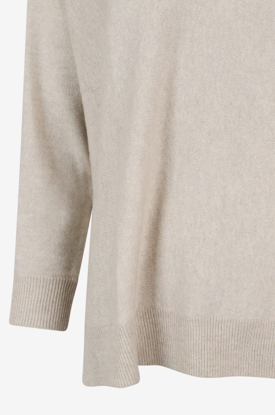 LISA YANG Kenny cashmere oversized V-neck jumper Women Light beige 3