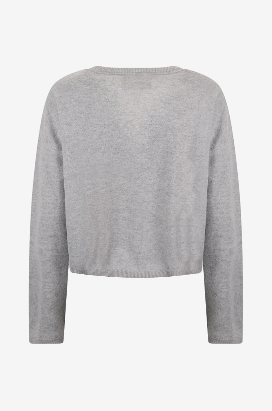 LISA YANG Cardigan court à col V en cachemire Abby Femme GRIS CLAIR 2
