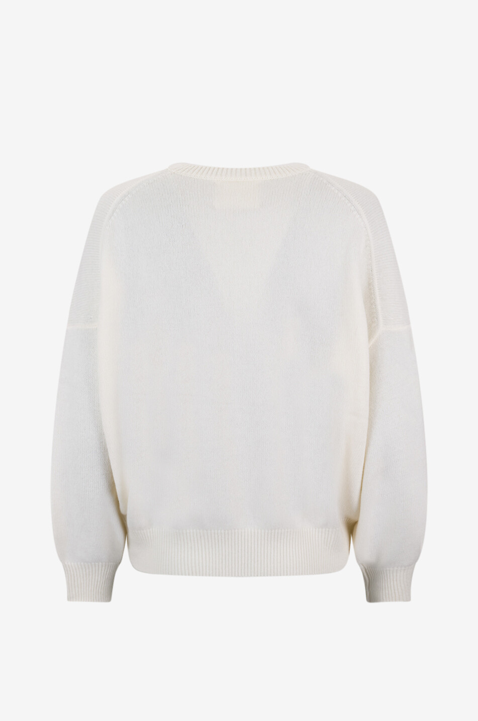 LISA YANG Pull ample en cachemire à col rond Veira Femme BLANC CASSE 2
