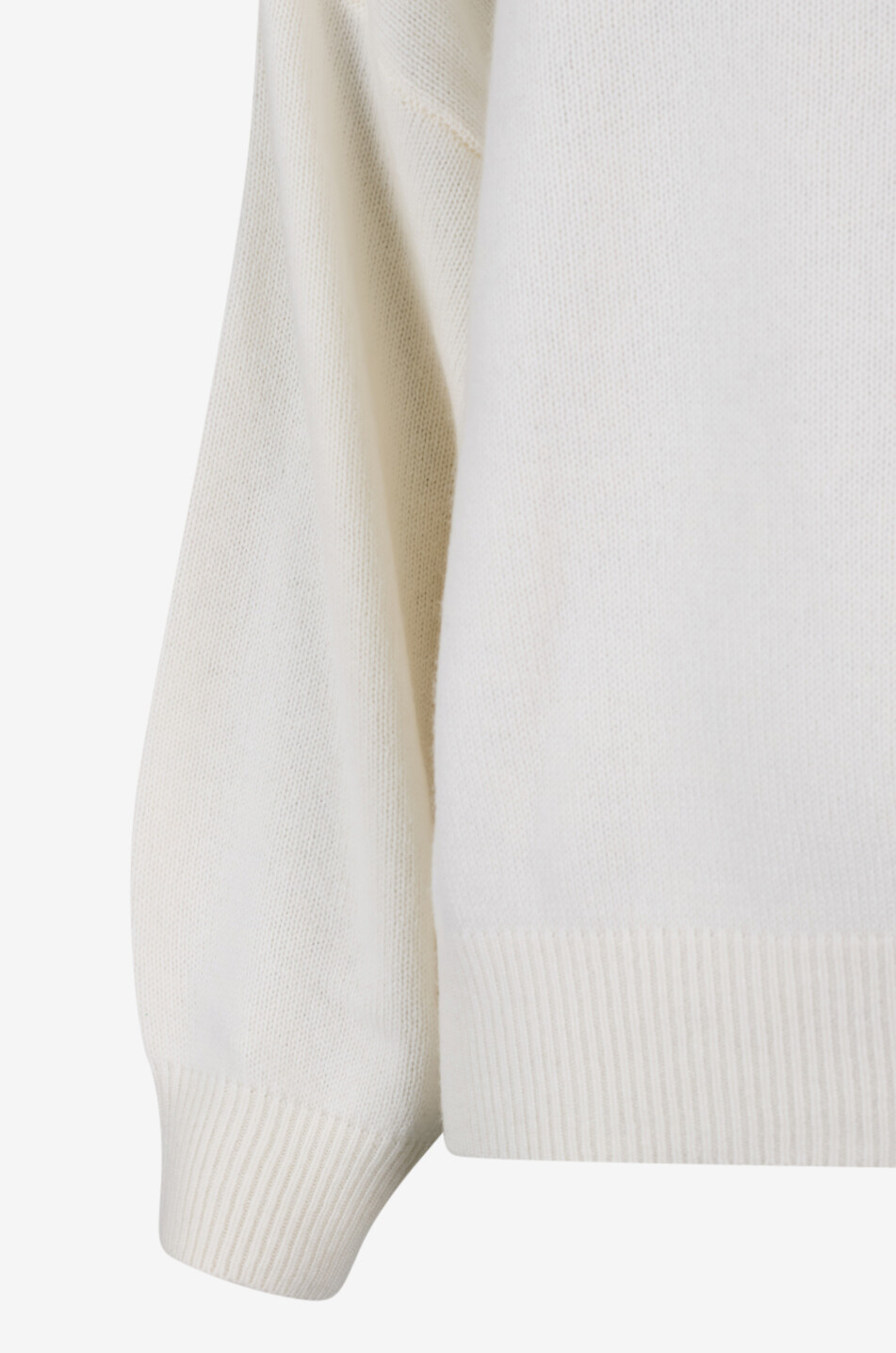LISA YANG Pull ample en cachemire à col rond Veira Femme BLANC CASSE 3