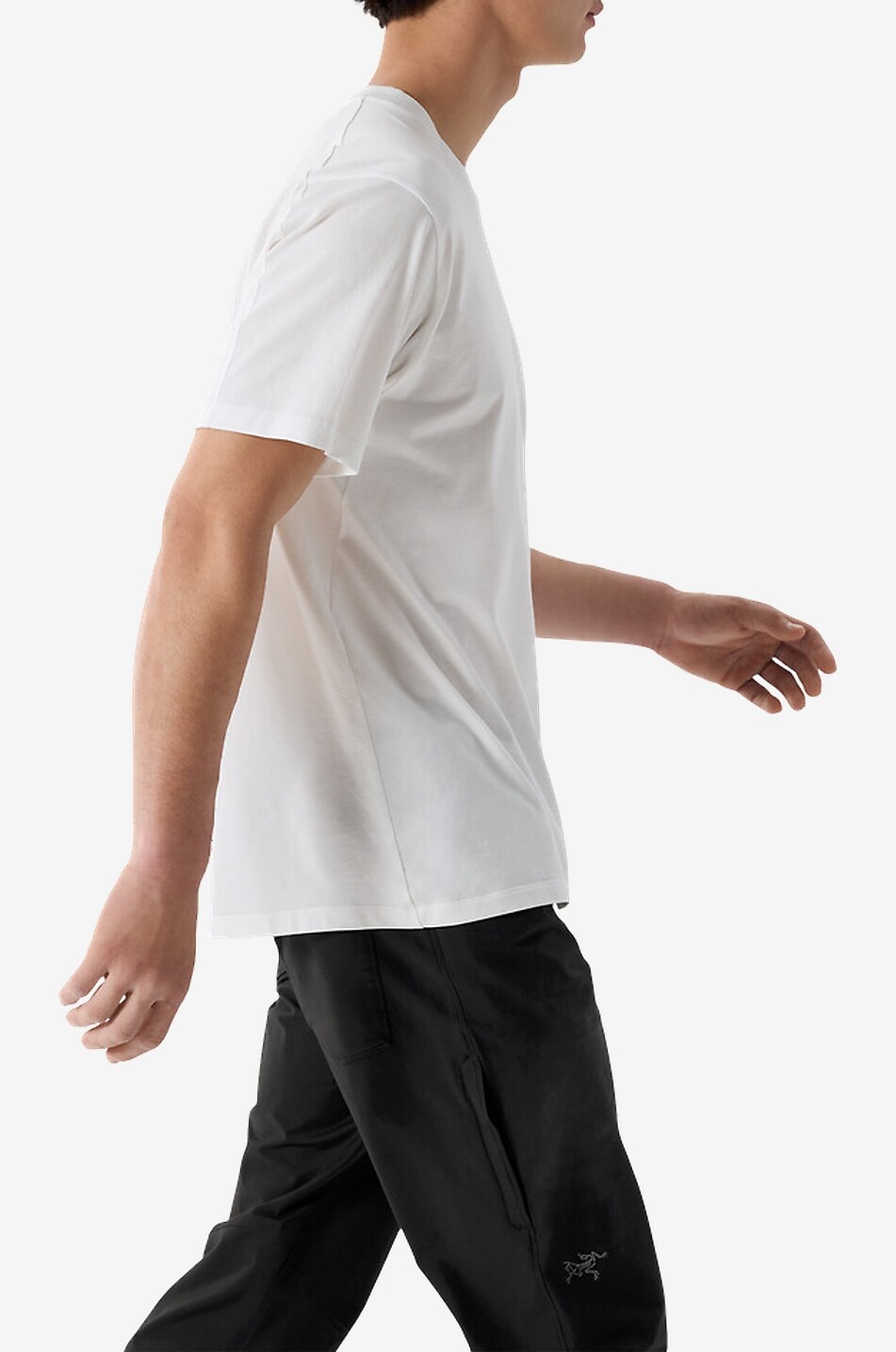 ARC'TERYX Kragg SL printed cotton round-neck t-shirt Men WHITE 3