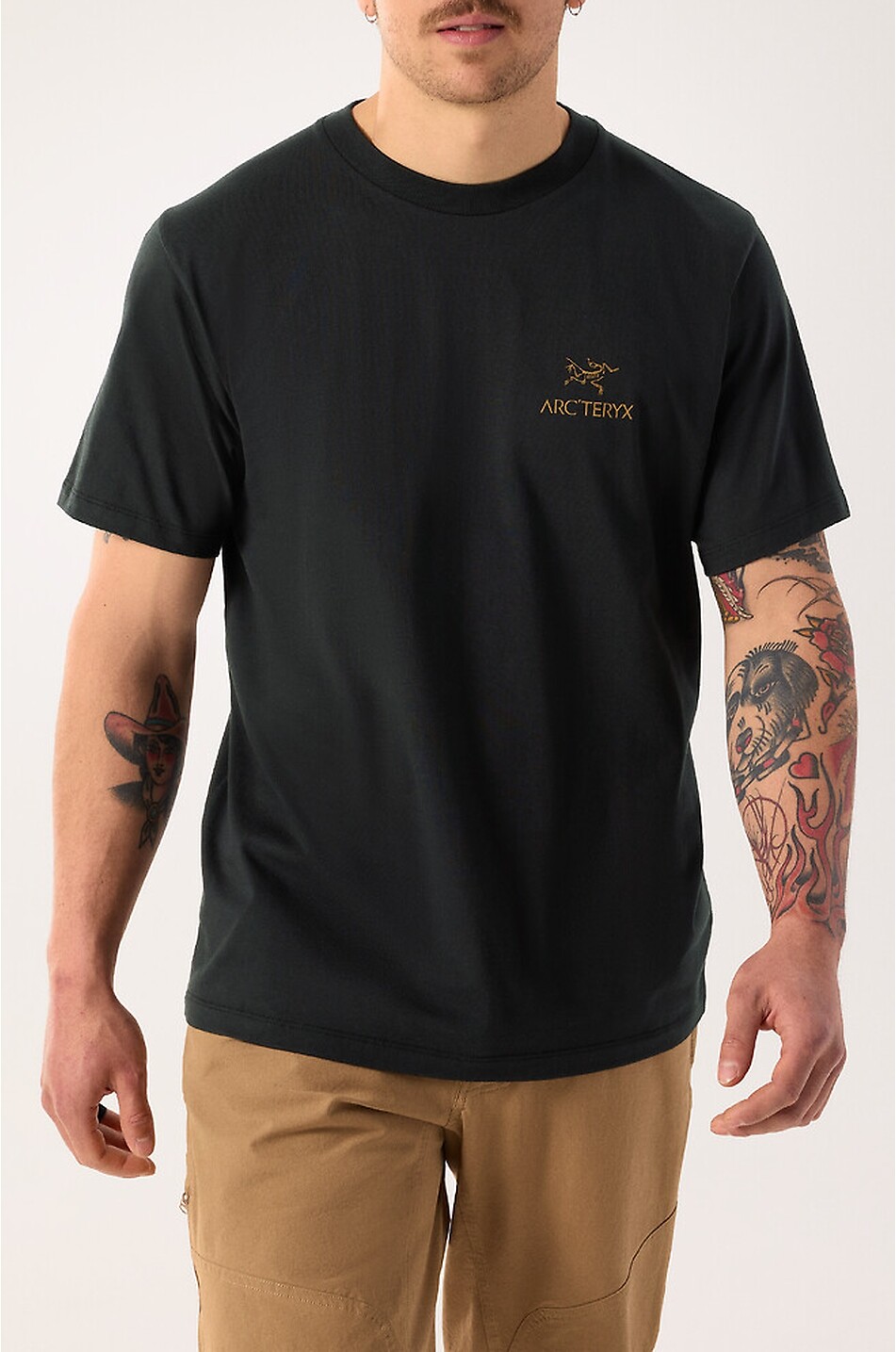 ARC'TERYX Kragg SL printed cotton round-neck t-shirt Men BLACK 2