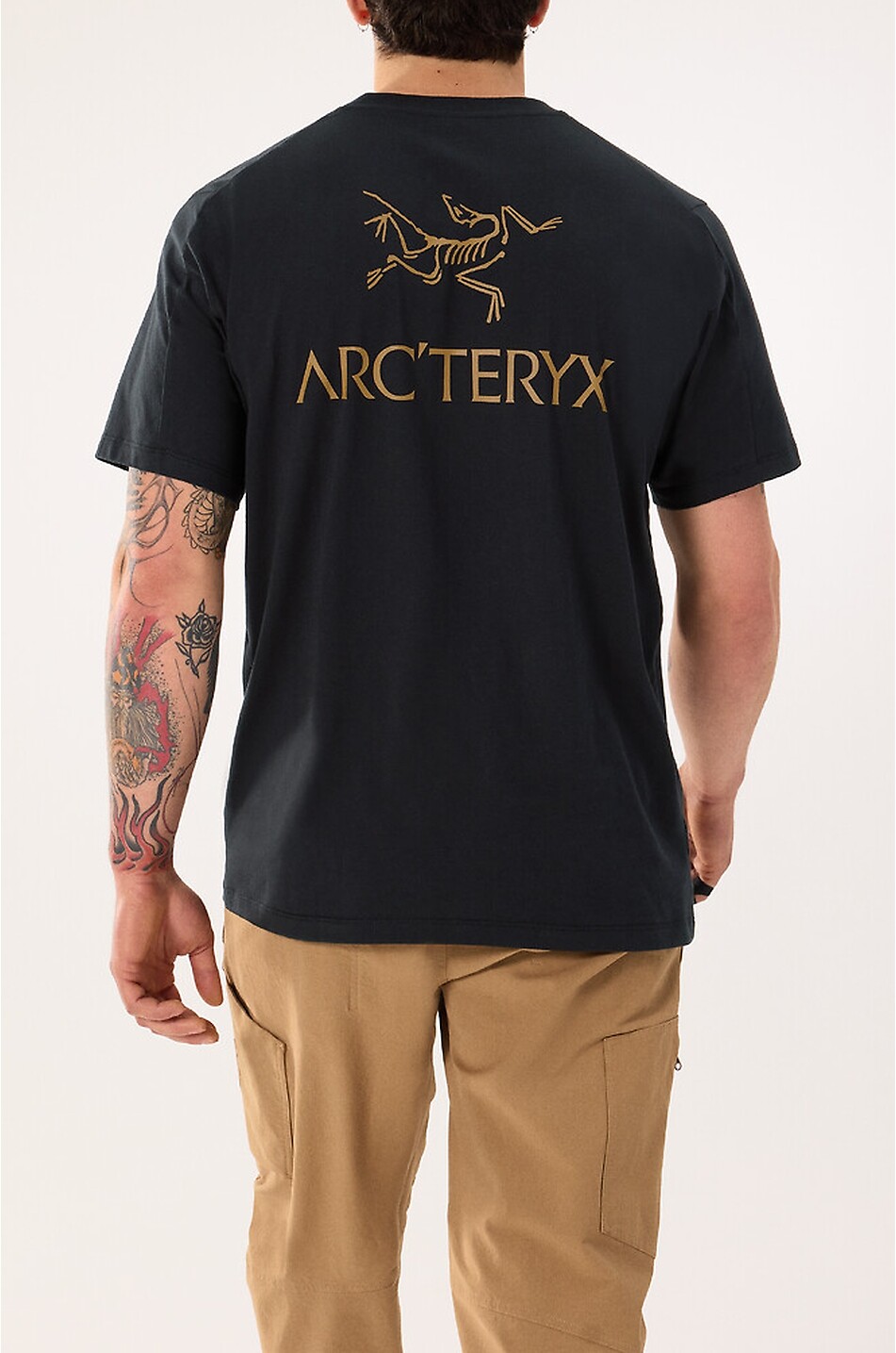 ARC'TERYX Kragg SL printed cotton round-neck t-shirt Men BLACK 4