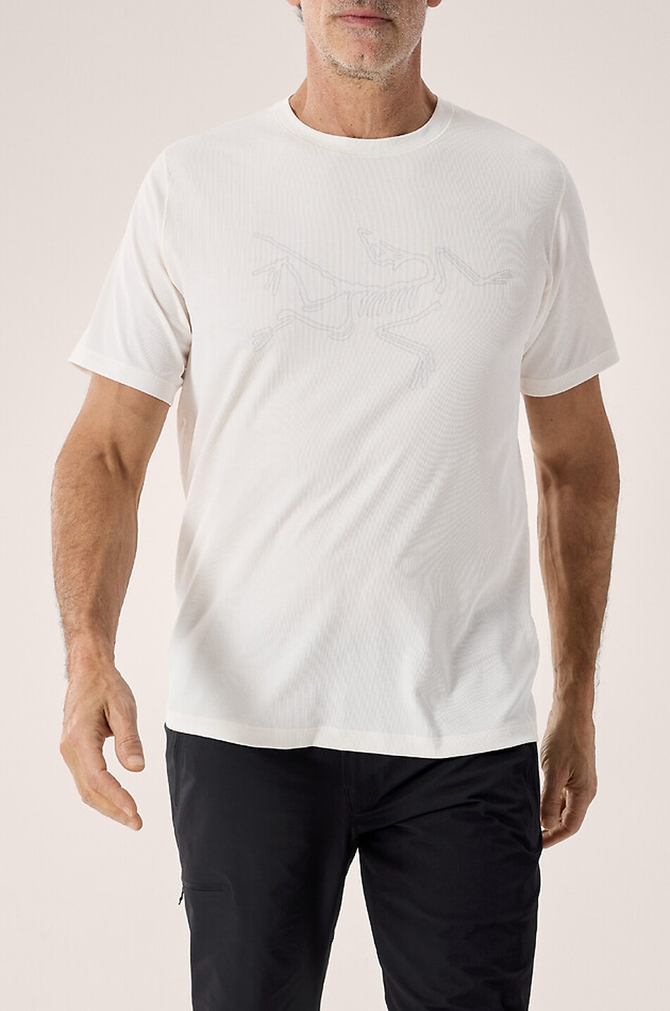 ARC'TERYX Cormac printed round-neck jersey t-shirt Men WHITE 2