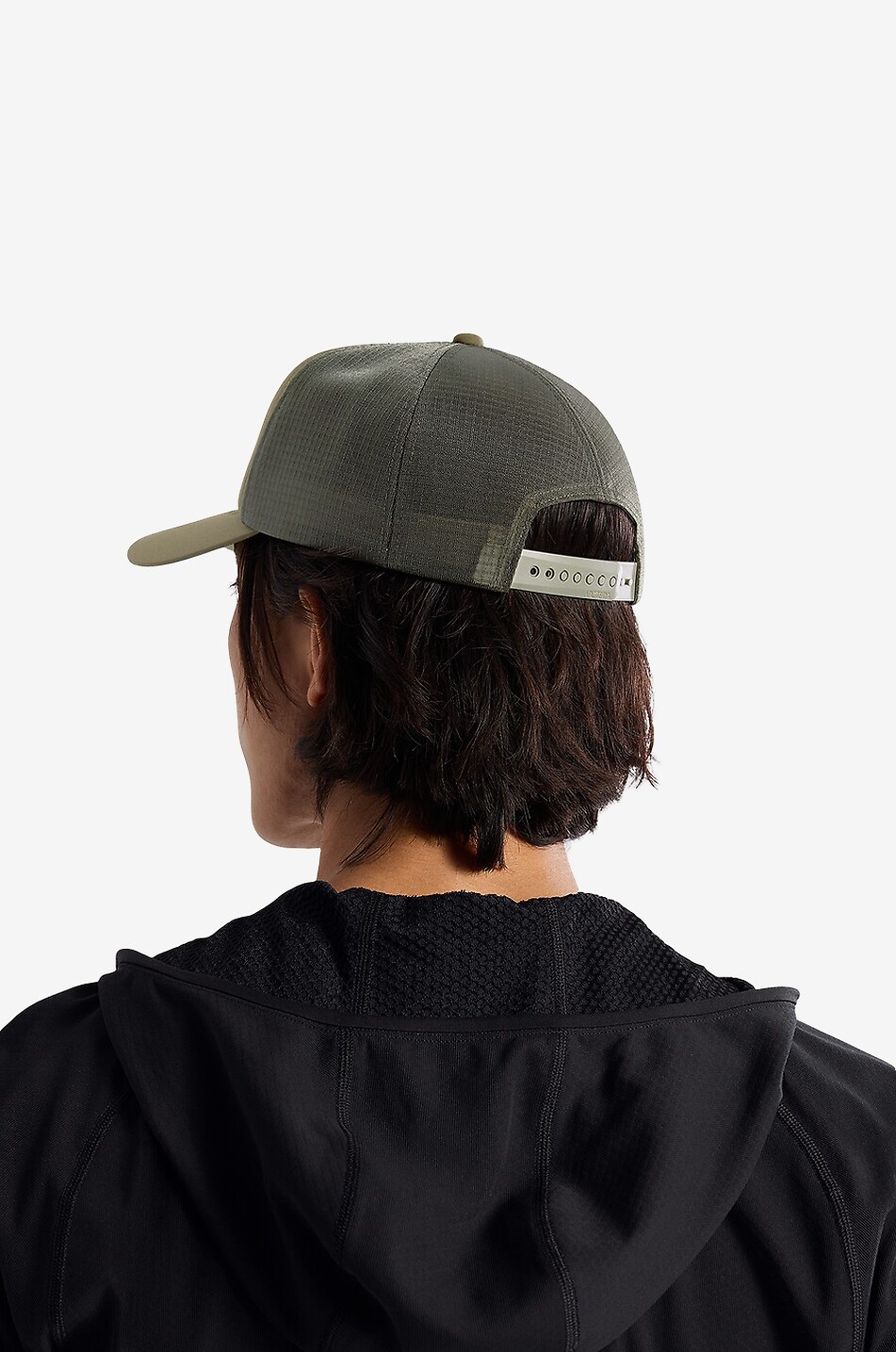 ARC'TERYX Bird Word mesh back trucker cap Men KHAKI 5
